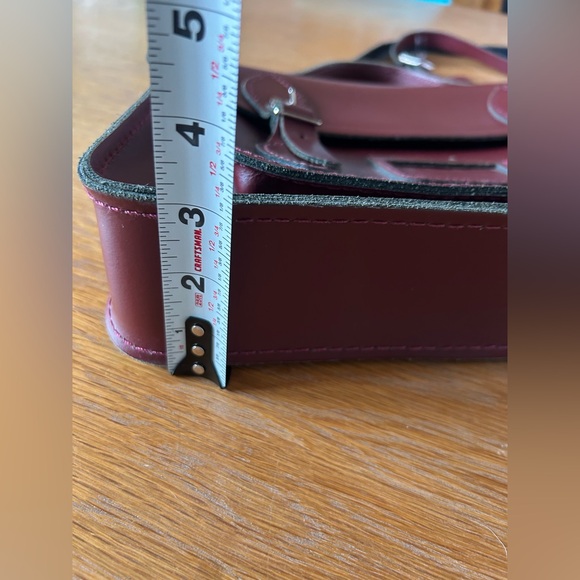 The Cambridge Satchel Company Crossbody Bag Oxblood Made in England - Picture 16 of 16